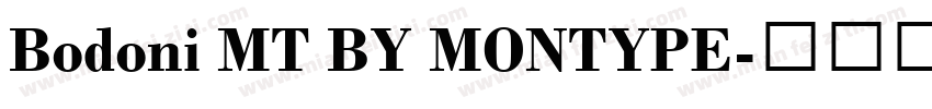 Bodoni MT BY MONTYPE字体转换